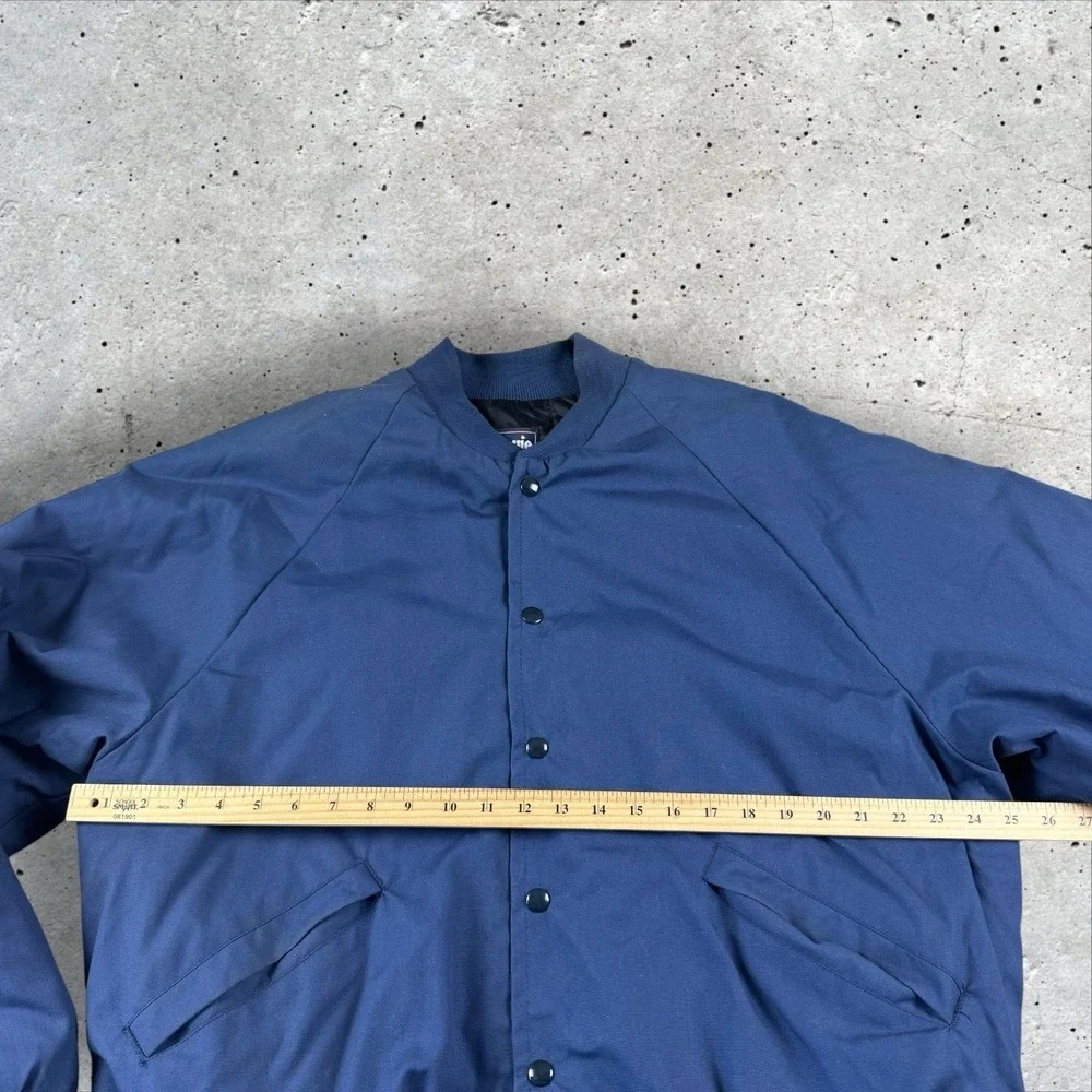 Vtg Rocky‎ Mountain Elk Foundation Embroidered Blue Utility Bomber Jacket XL USA